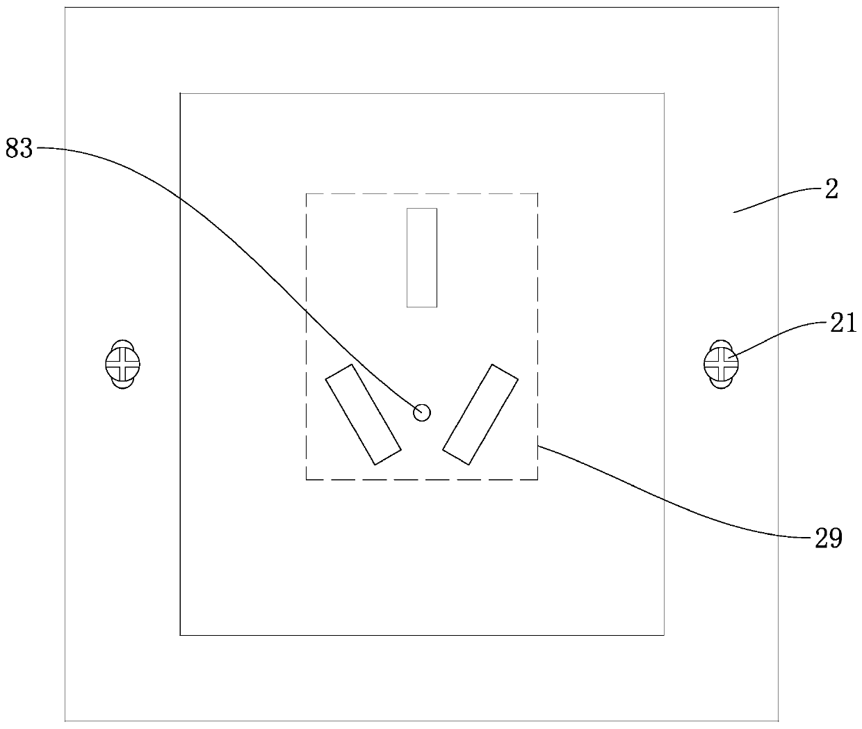 Wall socket and cassette assembly with anti-loosening structure