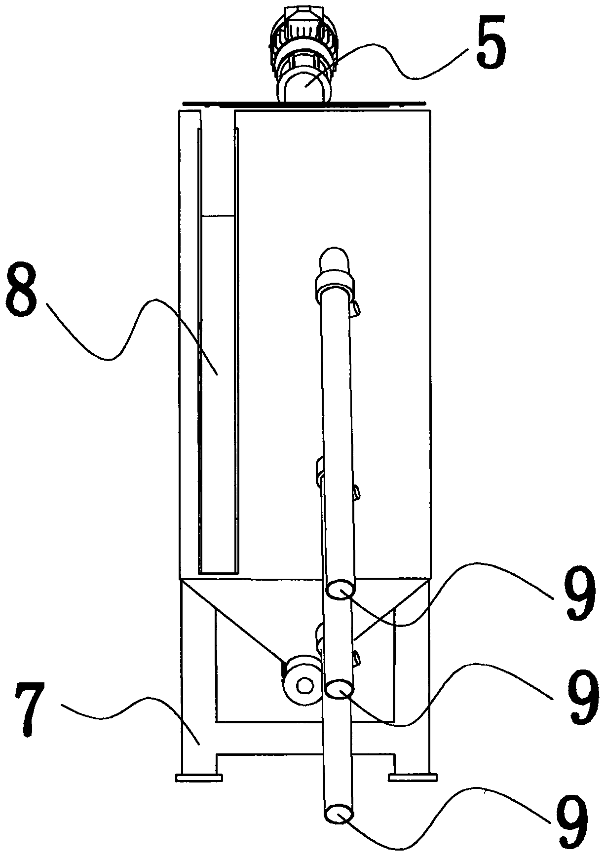 Mud-water separator for wet concrete recycling system and mud-water separating method of mud-water separator