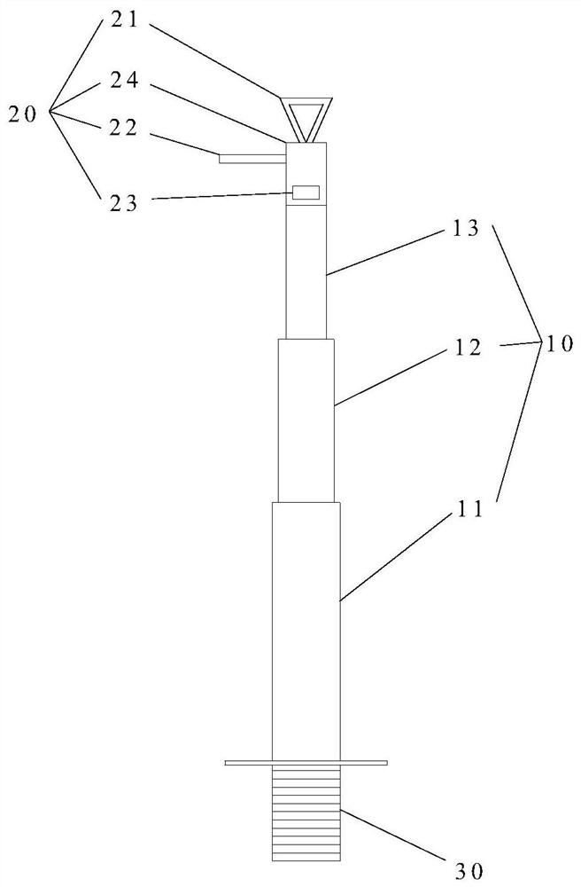 Telescopic insulating rod