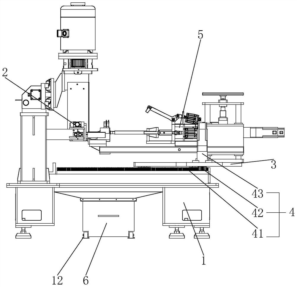 A vertical automatic casting cutting machine