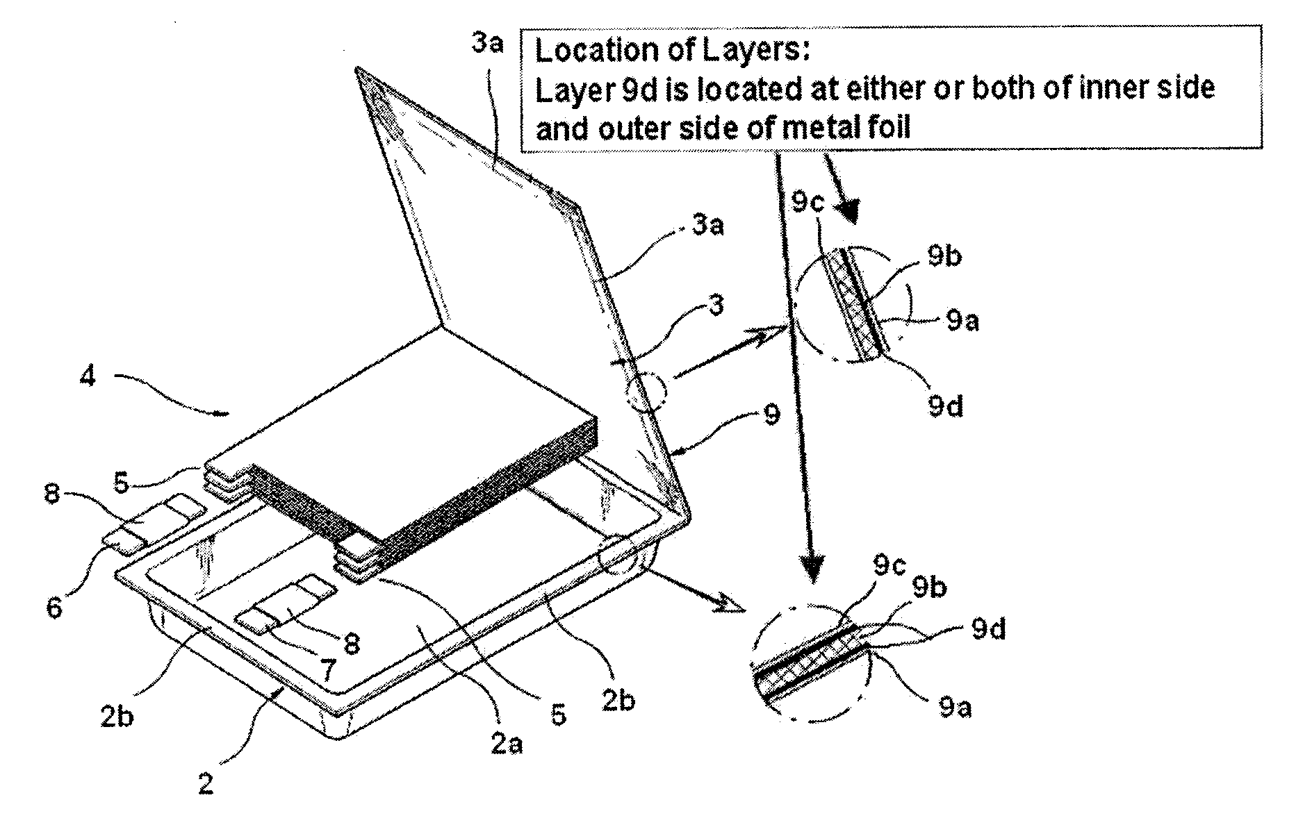 Case For Batteries And Preparation Method Thereof