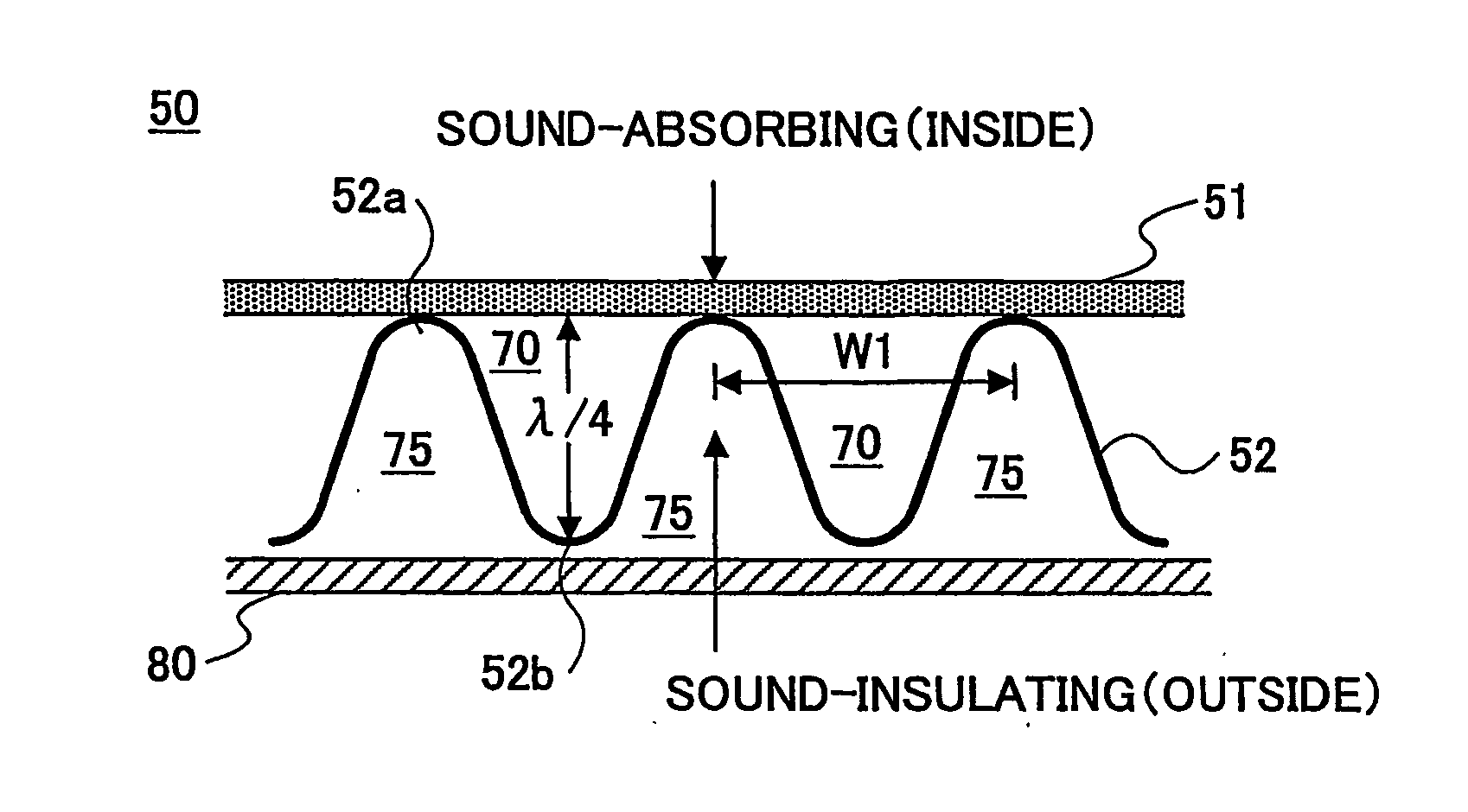 Sound-absorbing structure and sound-absorbing unit