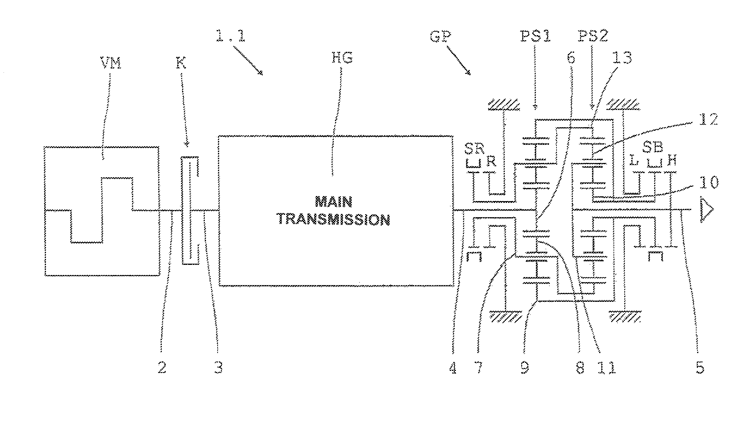 Range-change transmission of a motor vehicle