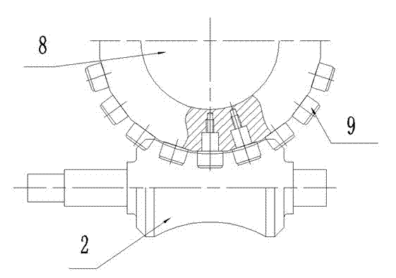 Numerical control rotary table brake mechanism