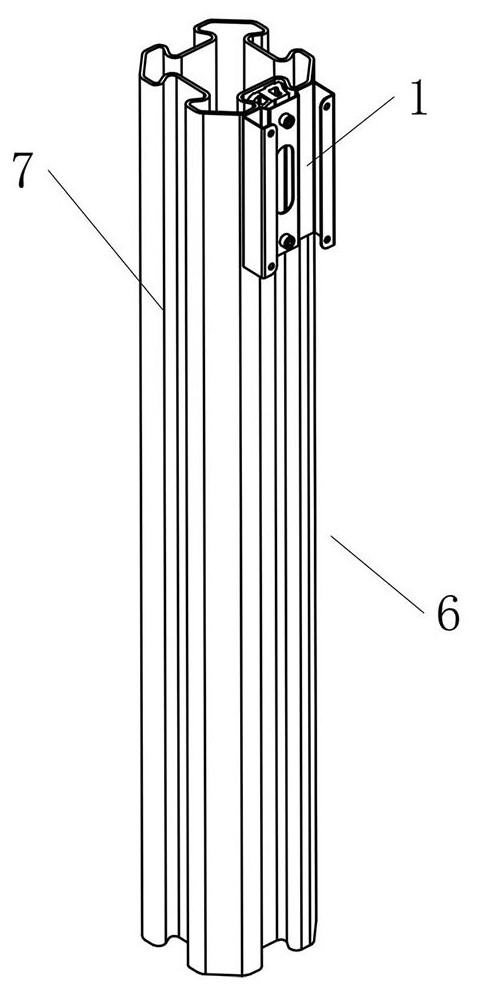 Fixed anti-skid locking device and multifunctional rod comprising same