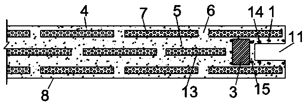 Heat-free bridge line-shaped reinforced node of fabricated insulation board