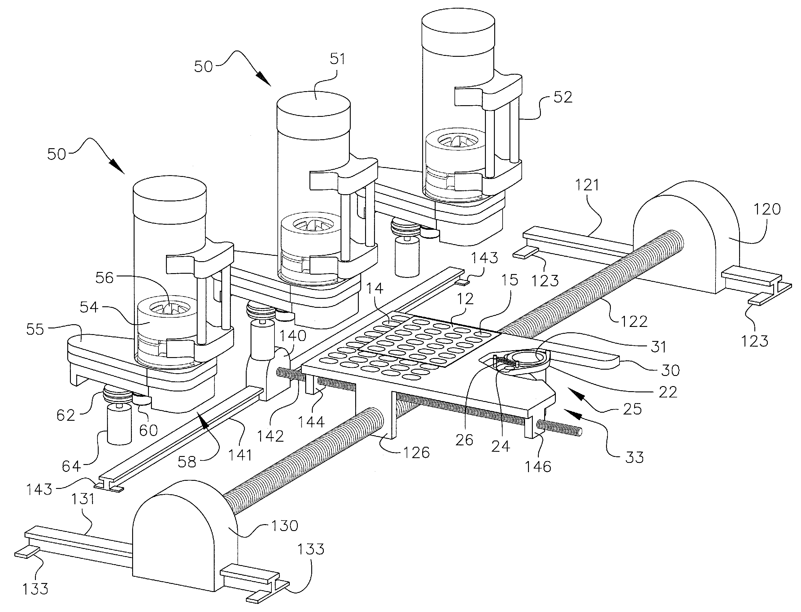 Method of dispensing pills from a movable platen