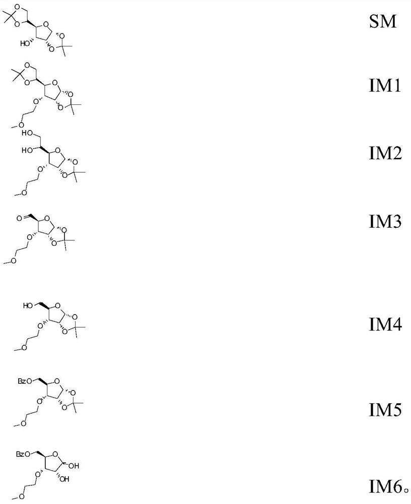 A kind of preparation method of 3'-oxygen-methoxyethyl nucleoside
