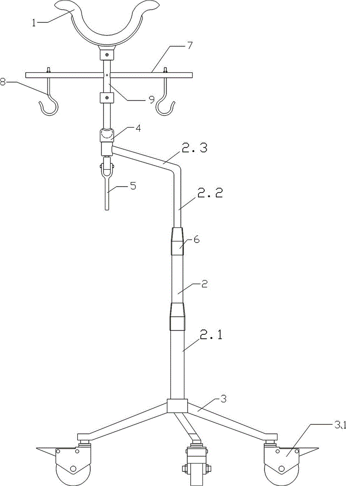 Leg supporting frame with adjustable height and angle