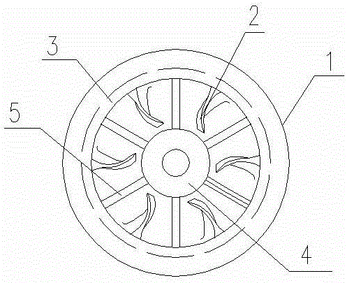 An air-cooled brake wheel