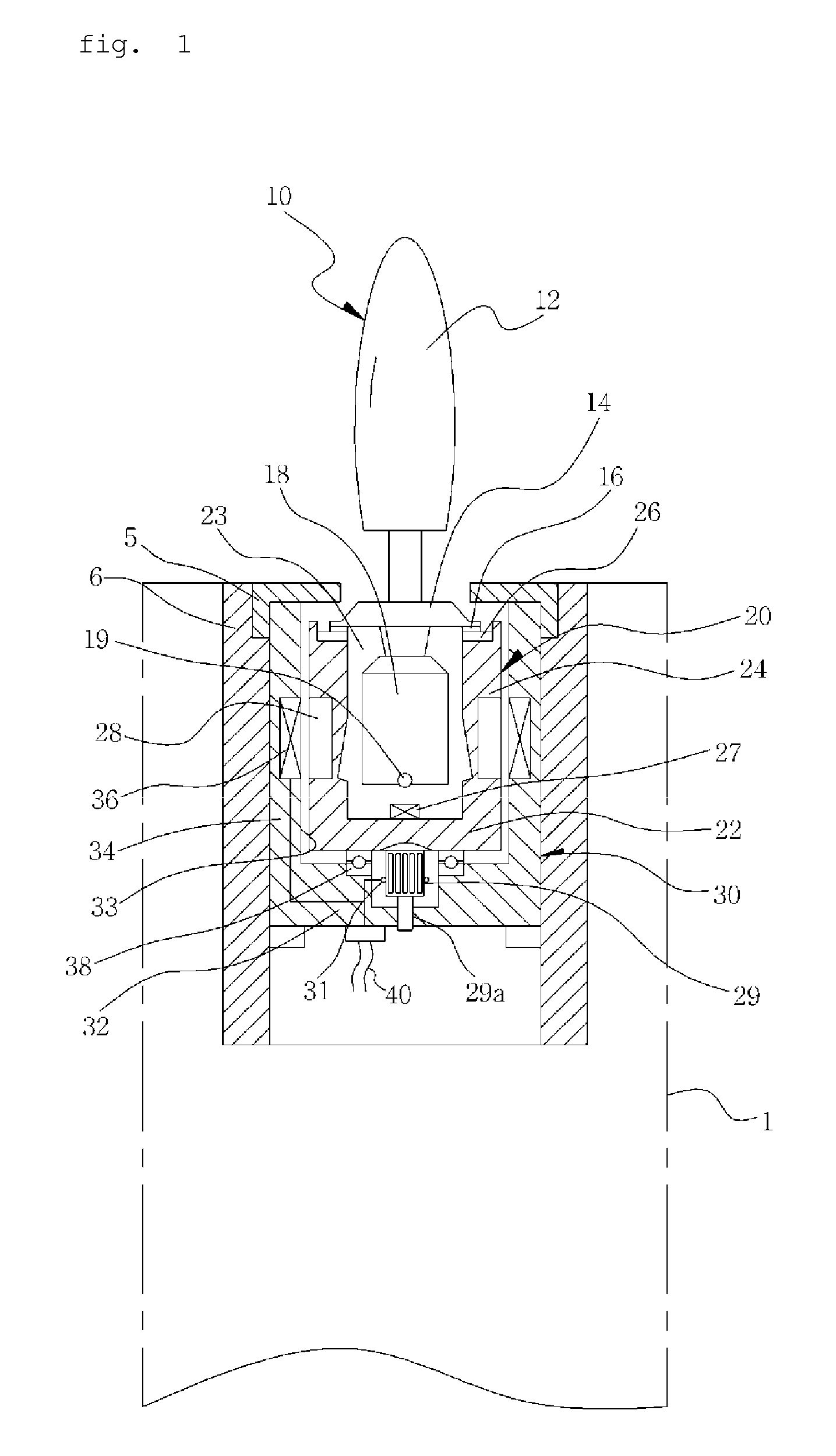 Portable electric candle having a lamp pendulating and rotating simulataneously