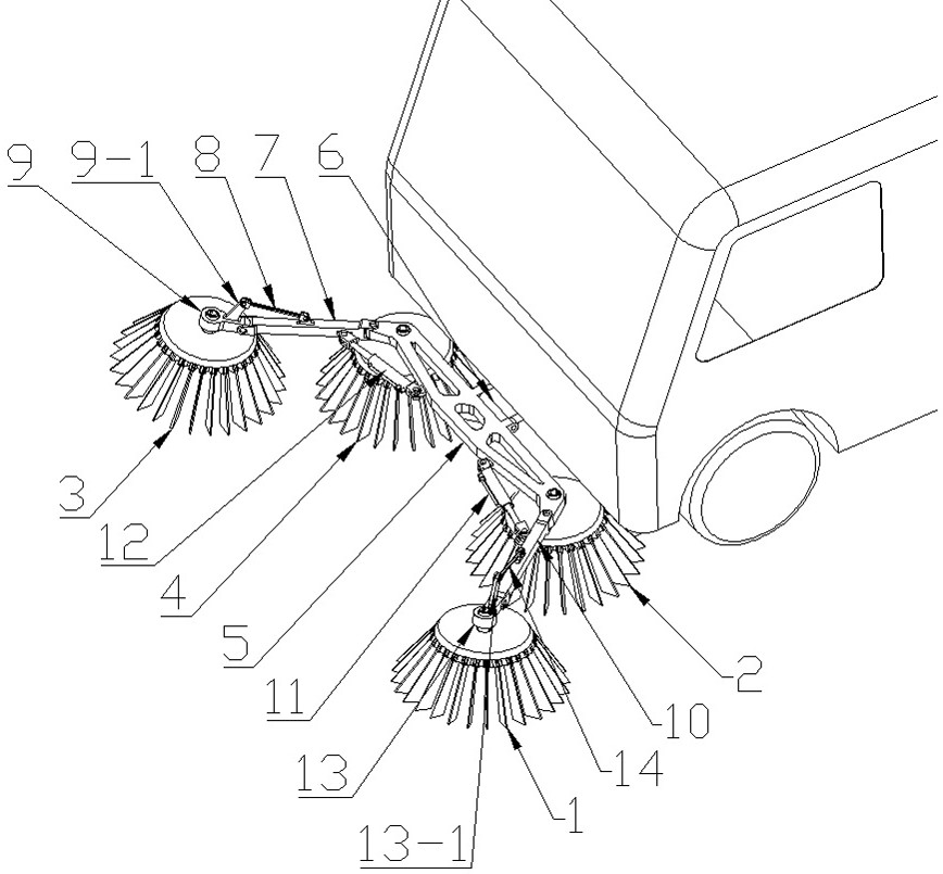 Sweeping mechanism of small sweeper