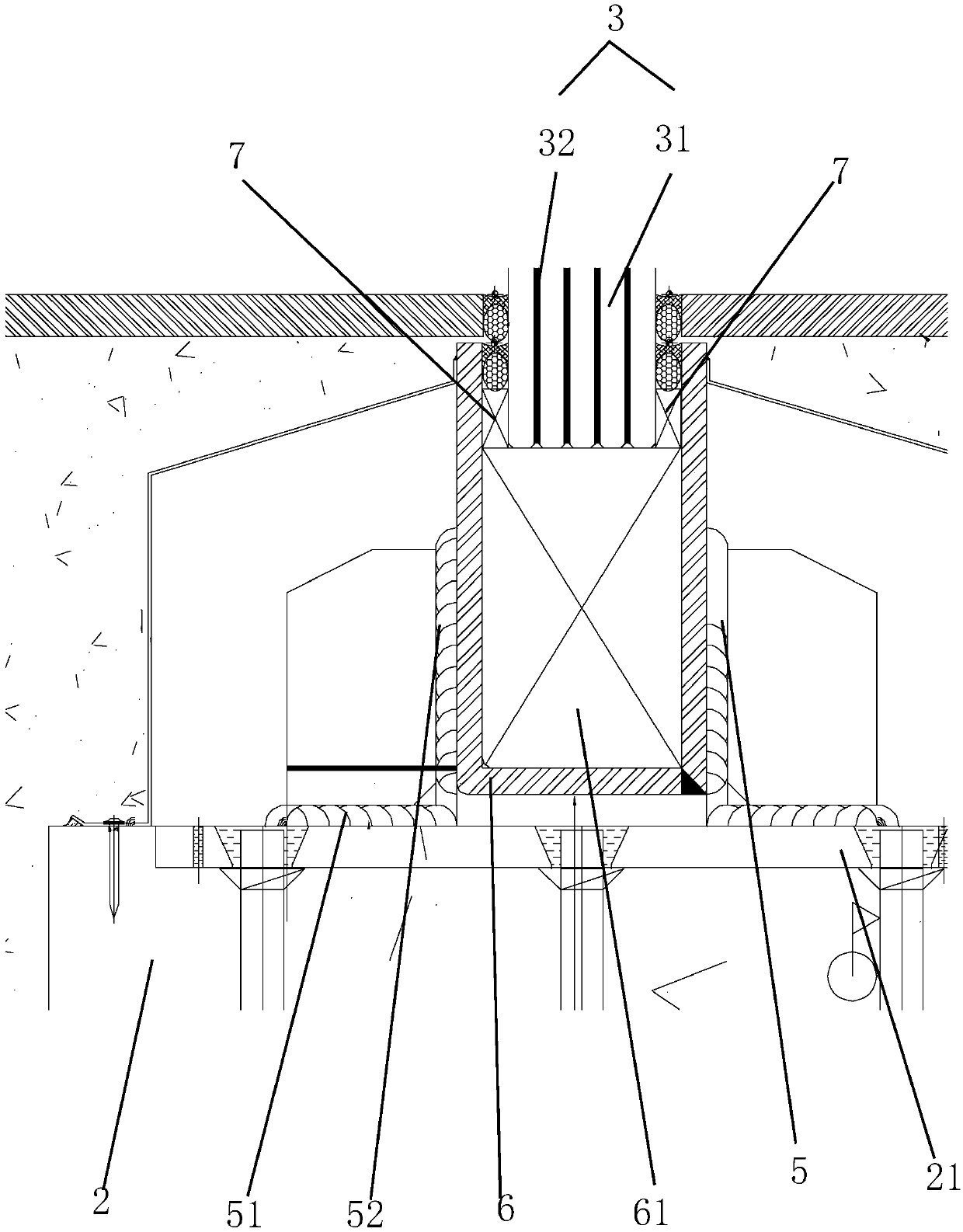 Transparent curtain wall system free from ribbed plates and installation method thereof