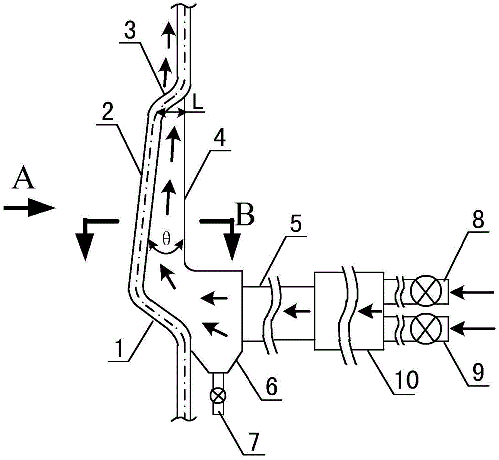 A high-temperature anti-corrosion device for coal-fired boilers with self-cooling function