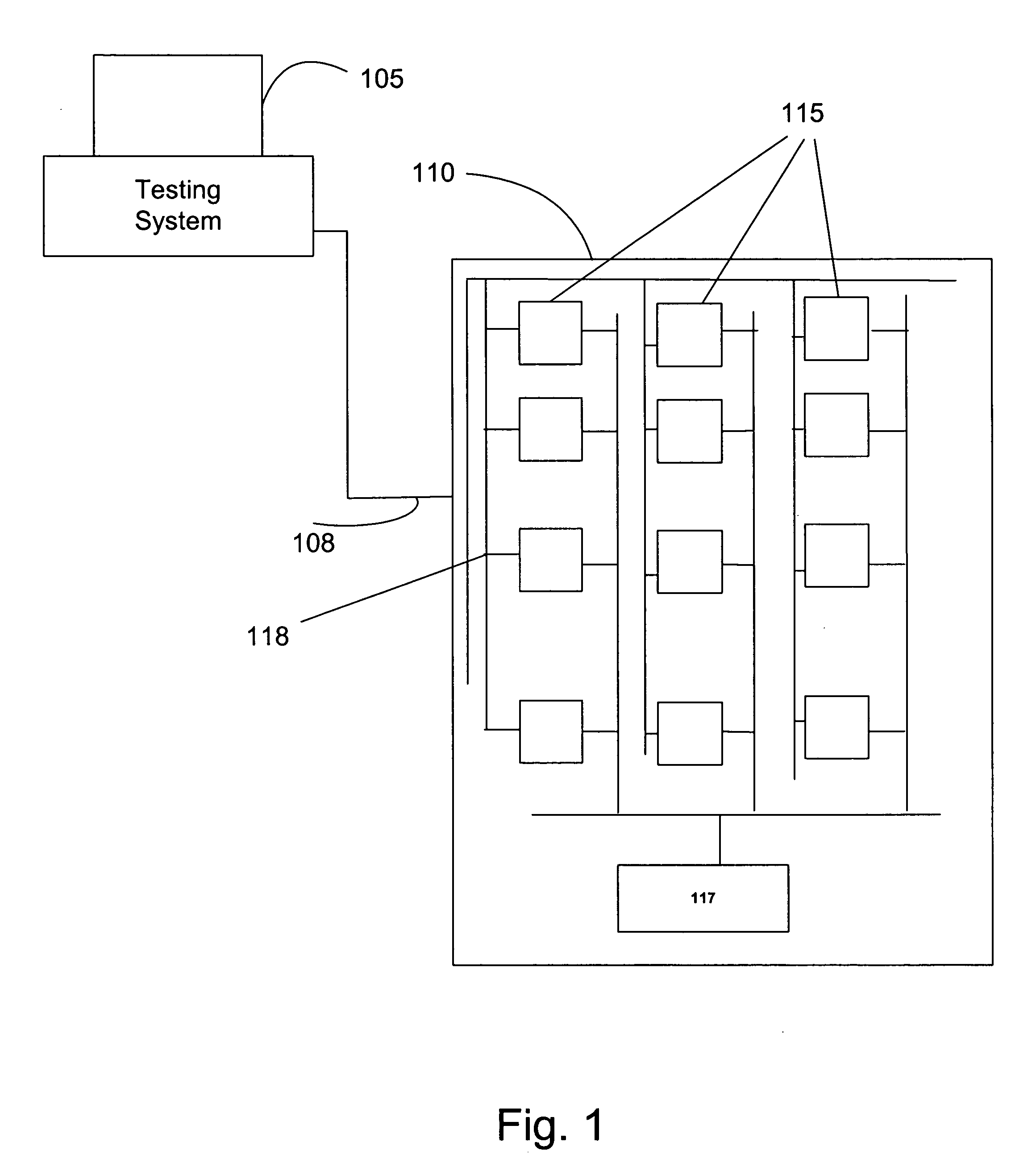 Modified connector for improved manufacturing and testing