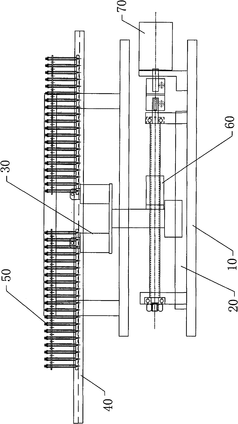 Double-row track feed type system for specific feeding of vertical LED lead frame