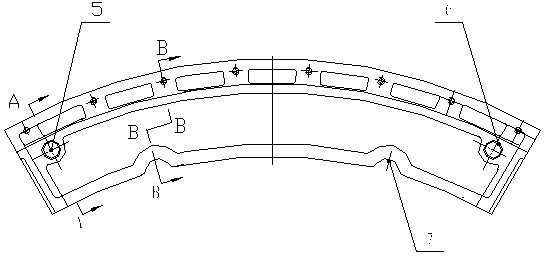 Bottom ring for submerged arc furnace and manufacturing method thereof