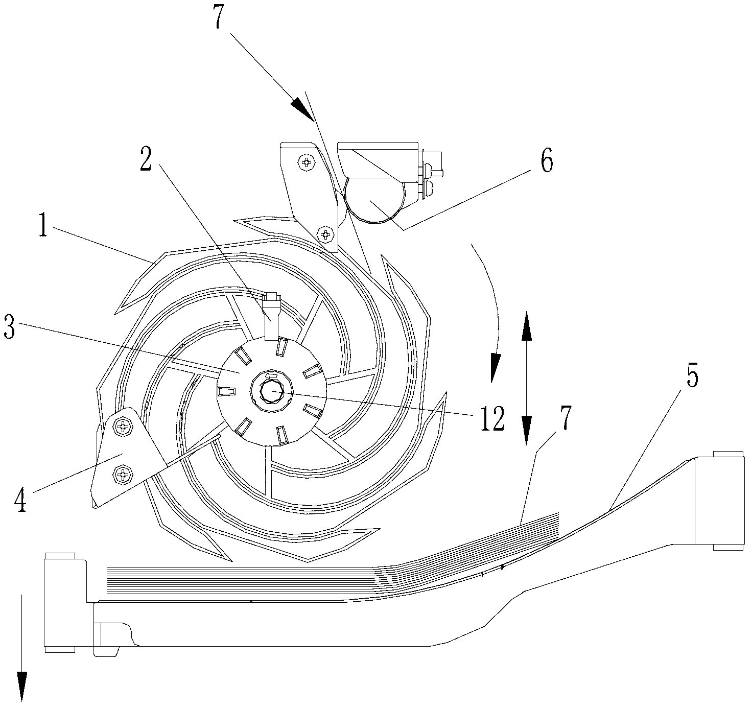 Paper currency placing device and hot wheel floating control device thereof