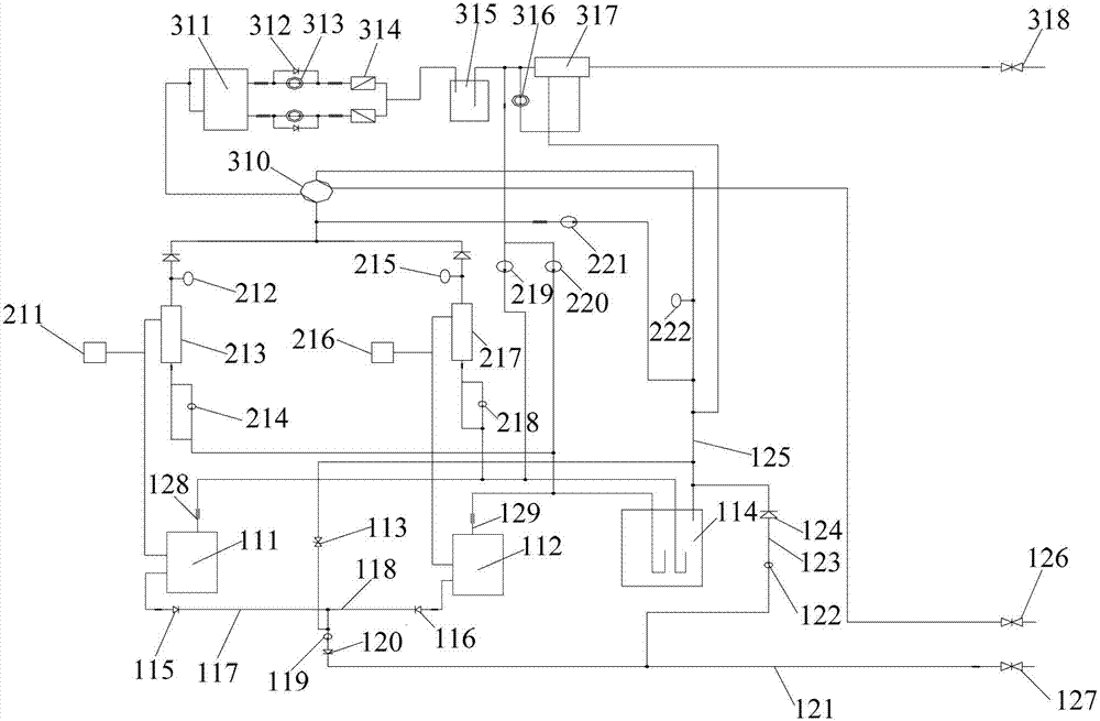 Multi-connected air-conditioning unit and oil balancing system thereof