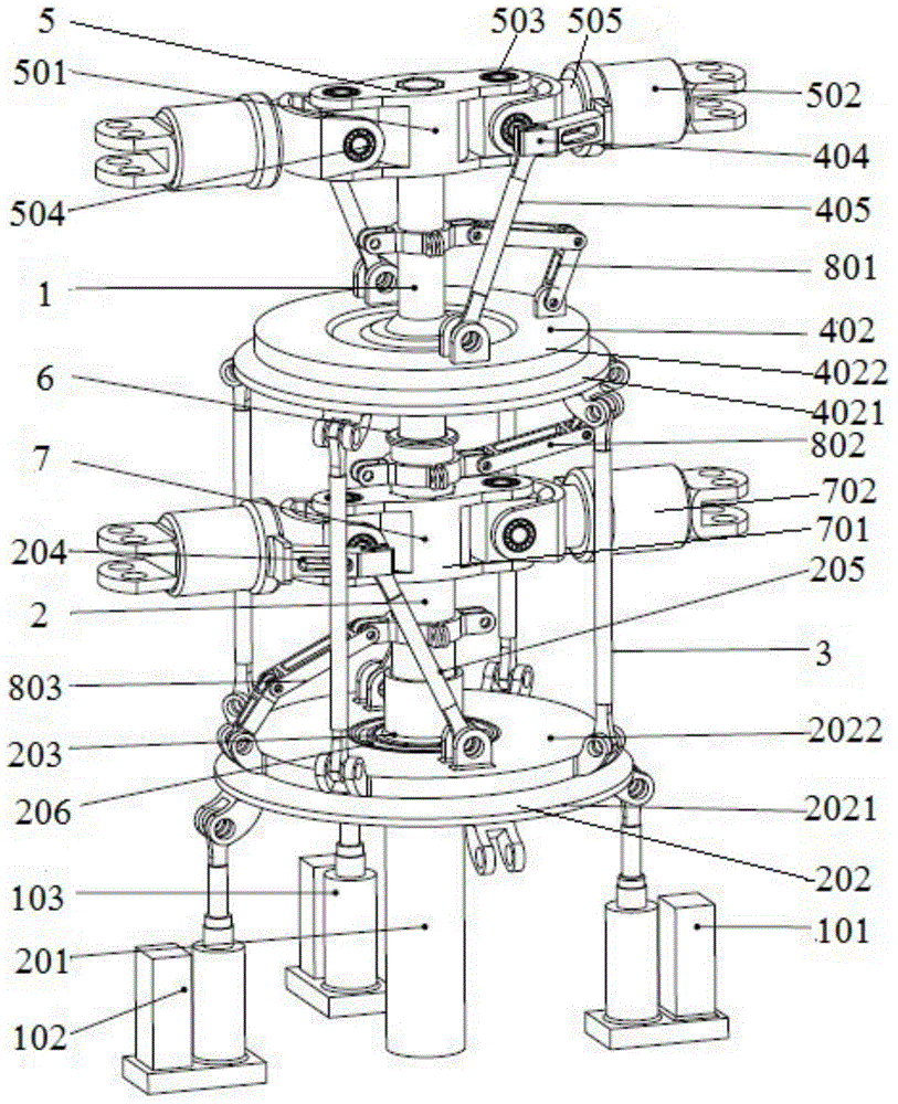 Simple rotor mechanism of coaxial dual-rotor helicopter test stand