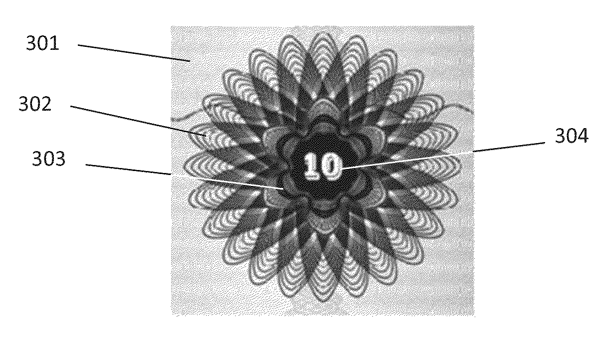 Article with a dynamic frame formed with aligned pigment flakes