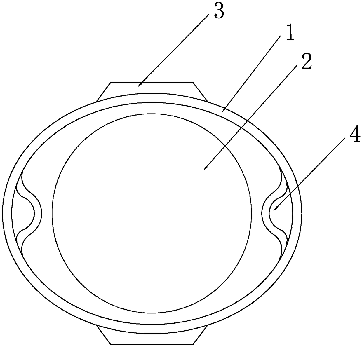 Large channel bending portion of endoscope insertion tube