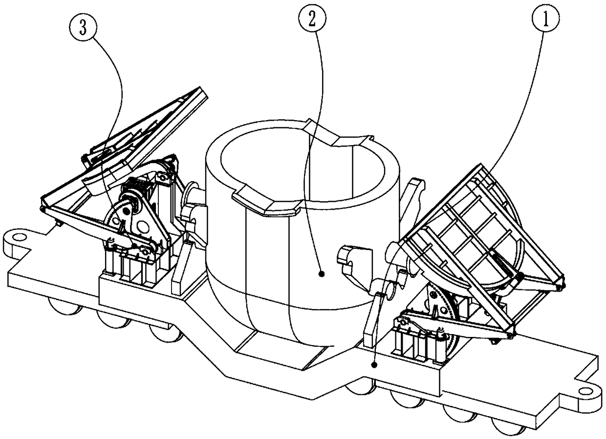 Ladle capping and uncapping device