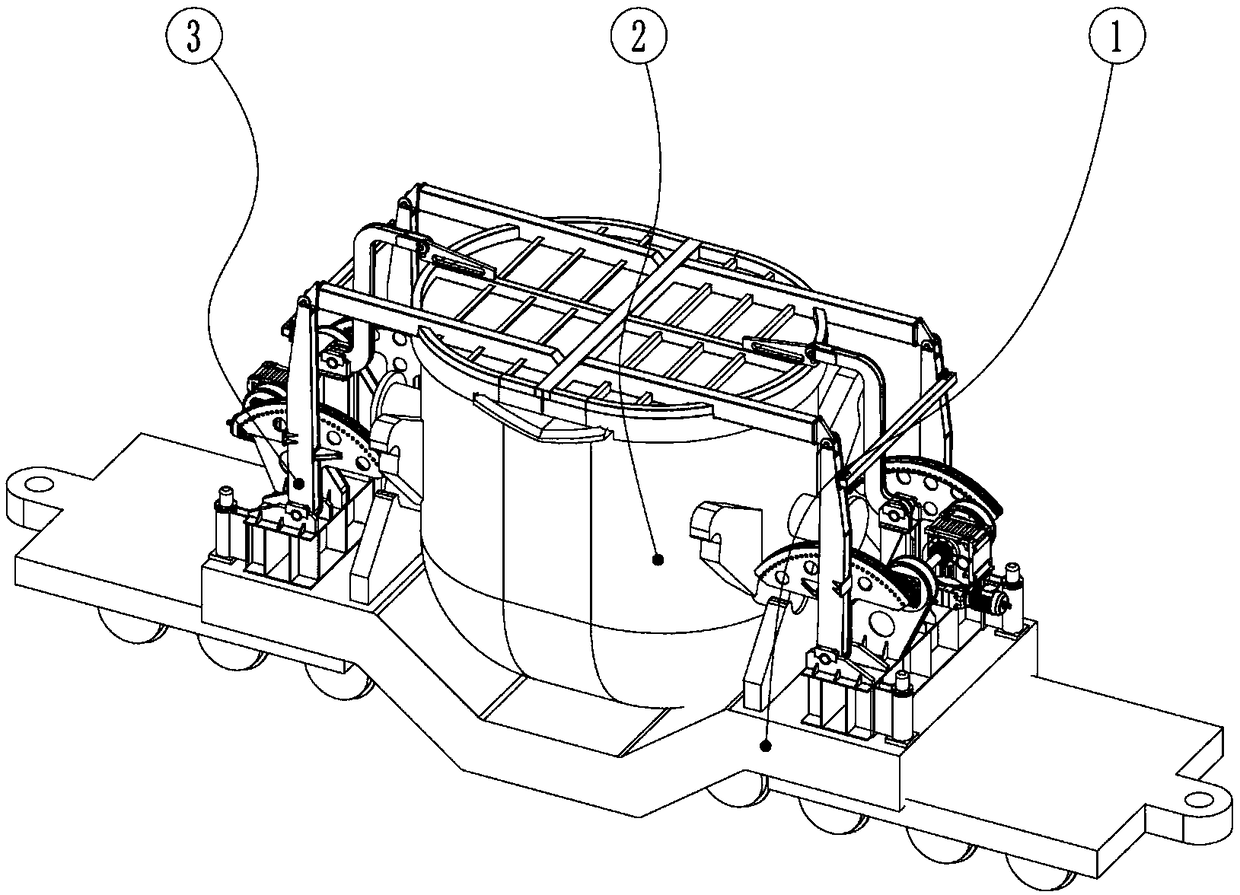 Ladle capping and uncapping device