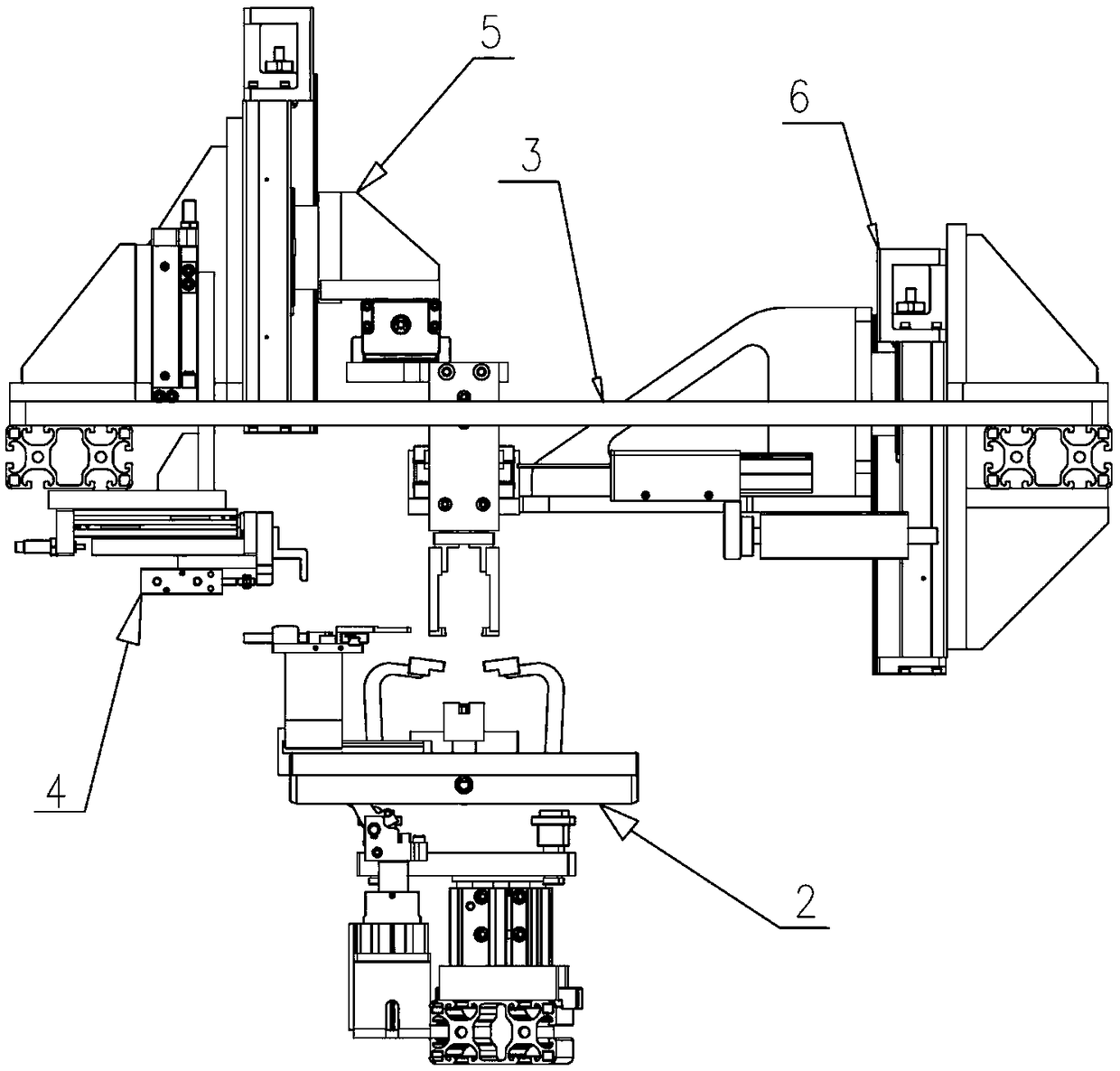 PCB filament penetrating device and method for LED filament lamp