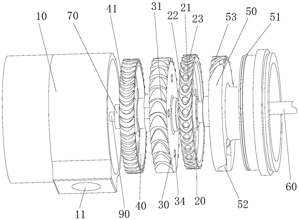 A single-turbine and twin-turbine switchable air starter motor