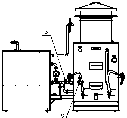 Temperature-controllable fuel boiler
