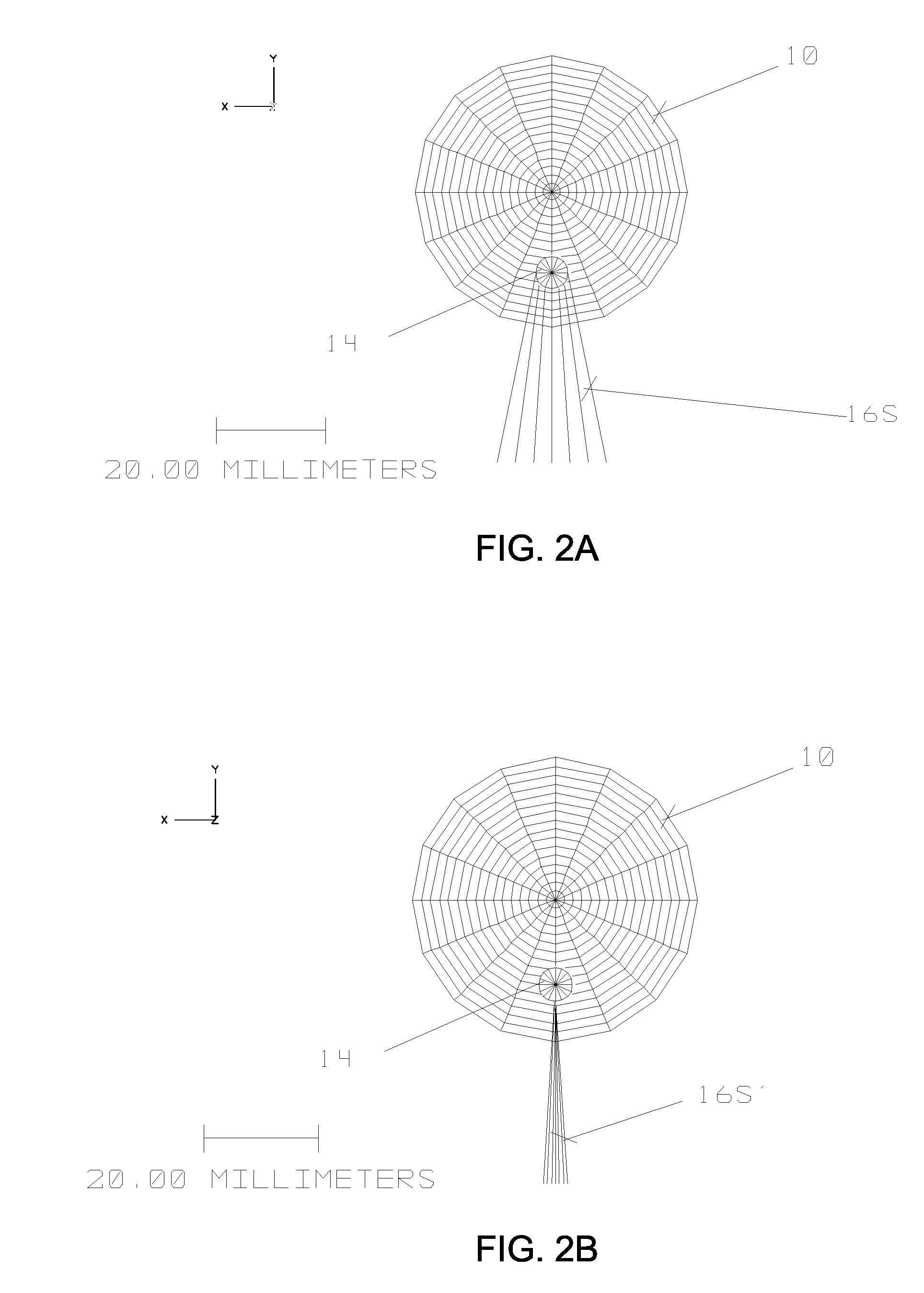 Optical pattern generators using axicon segments