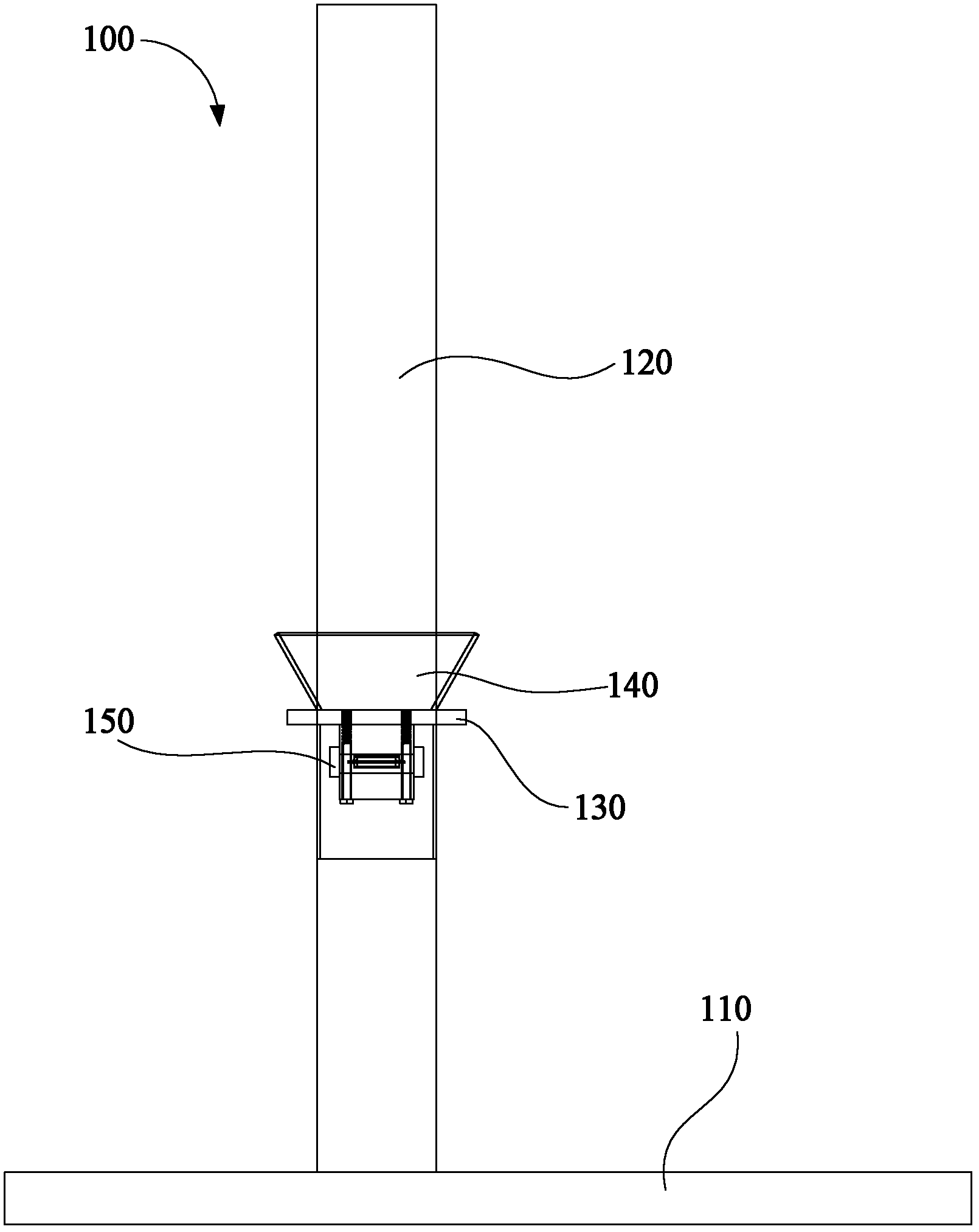 Shock test device and shock test method