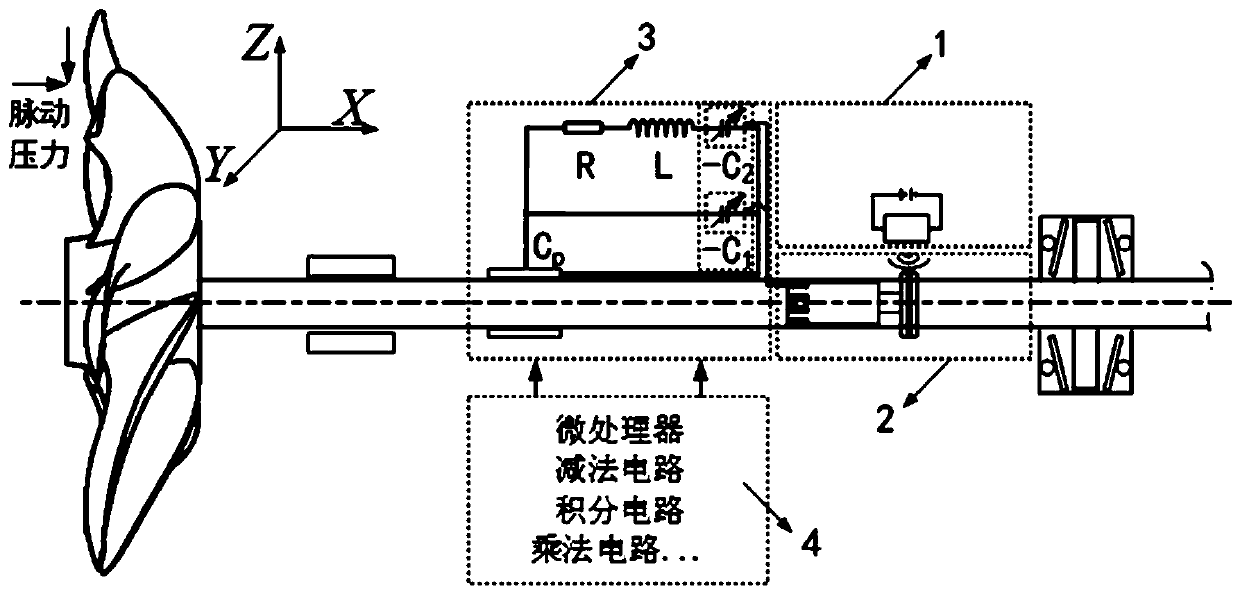 Self-adaptive piezoelectric shunt semi-passive control device and method controlled by shafting vibration