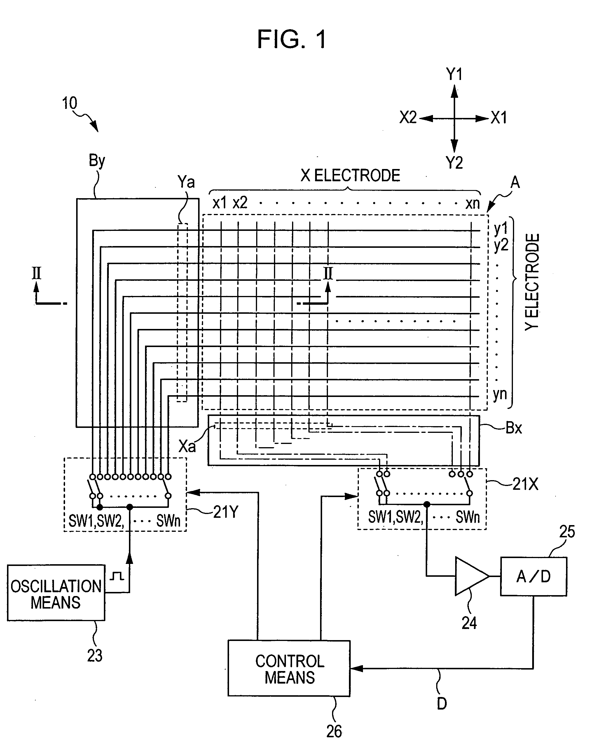 Electrostatic detection apparatus and method, and coordinate detection program