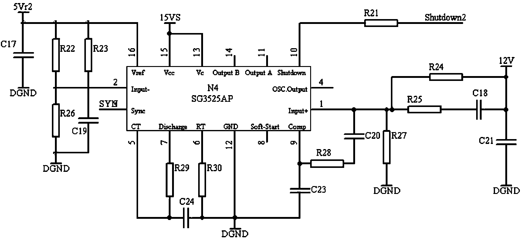 Synchronous spread spectrum circuit and method applied to program control direct-current power supply