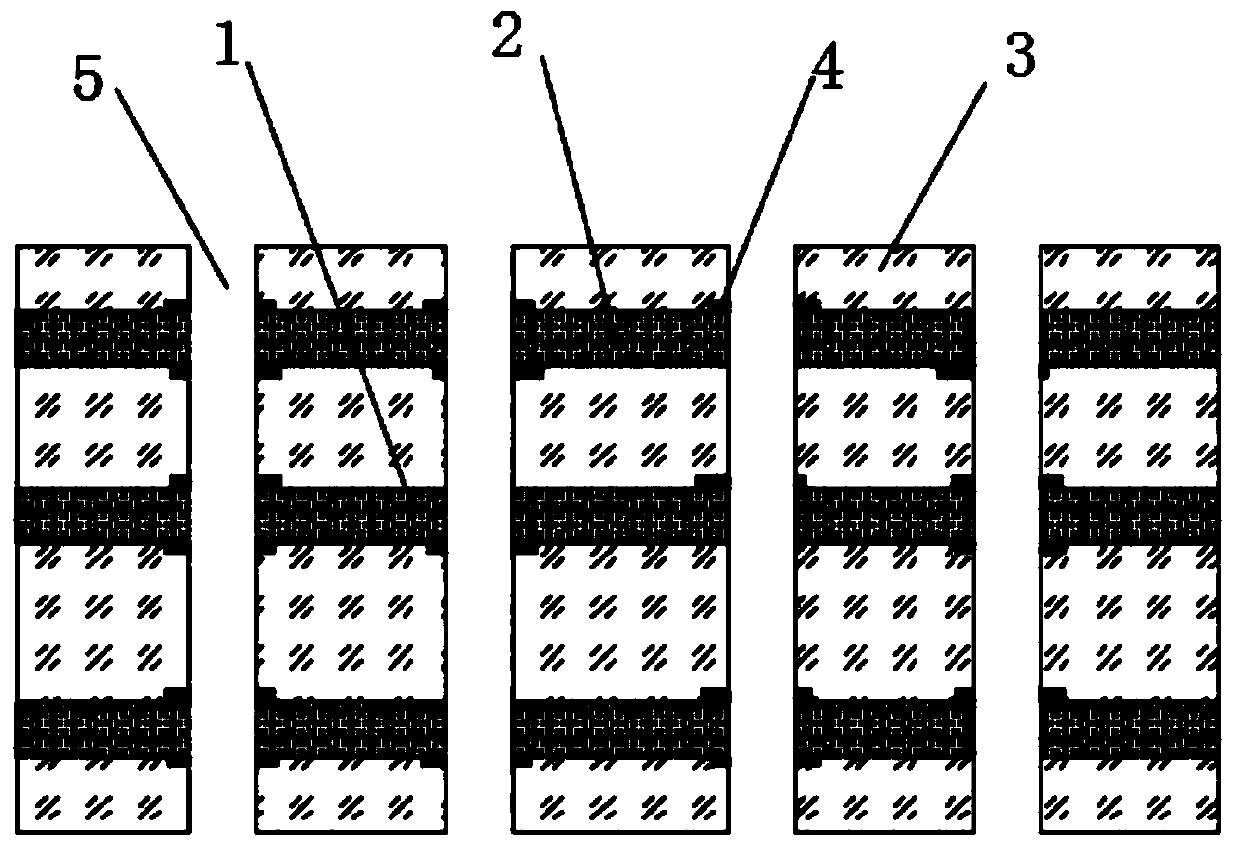 Circuit board based on fault discontinuous meshes and preparation process of circuit board