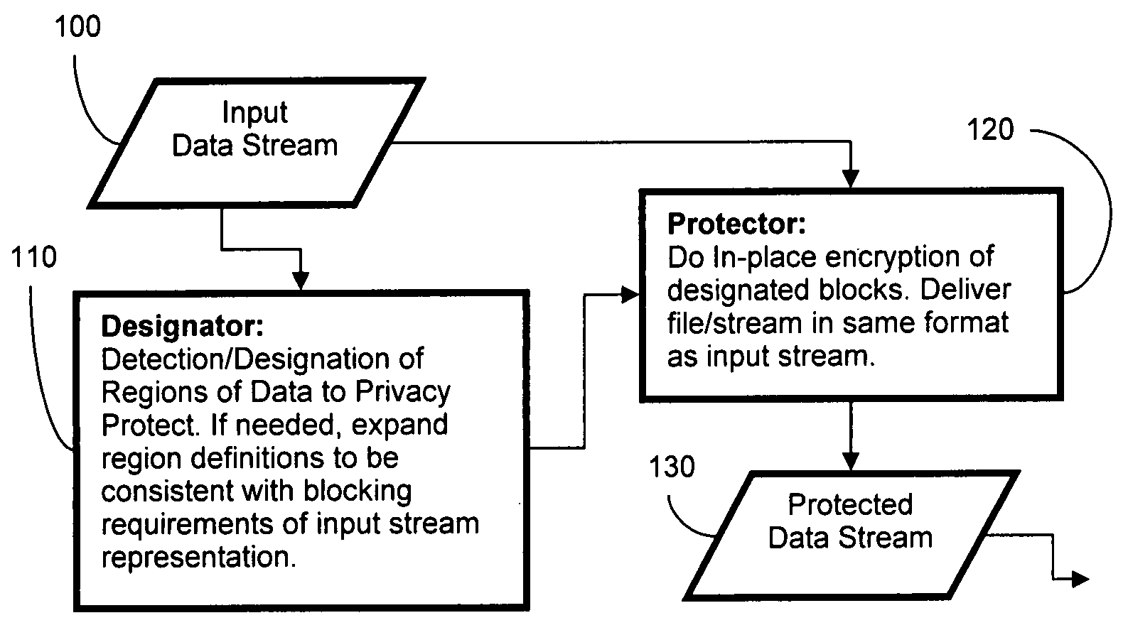 System and method for privacy enhancement via adaptive cryptographic embedding