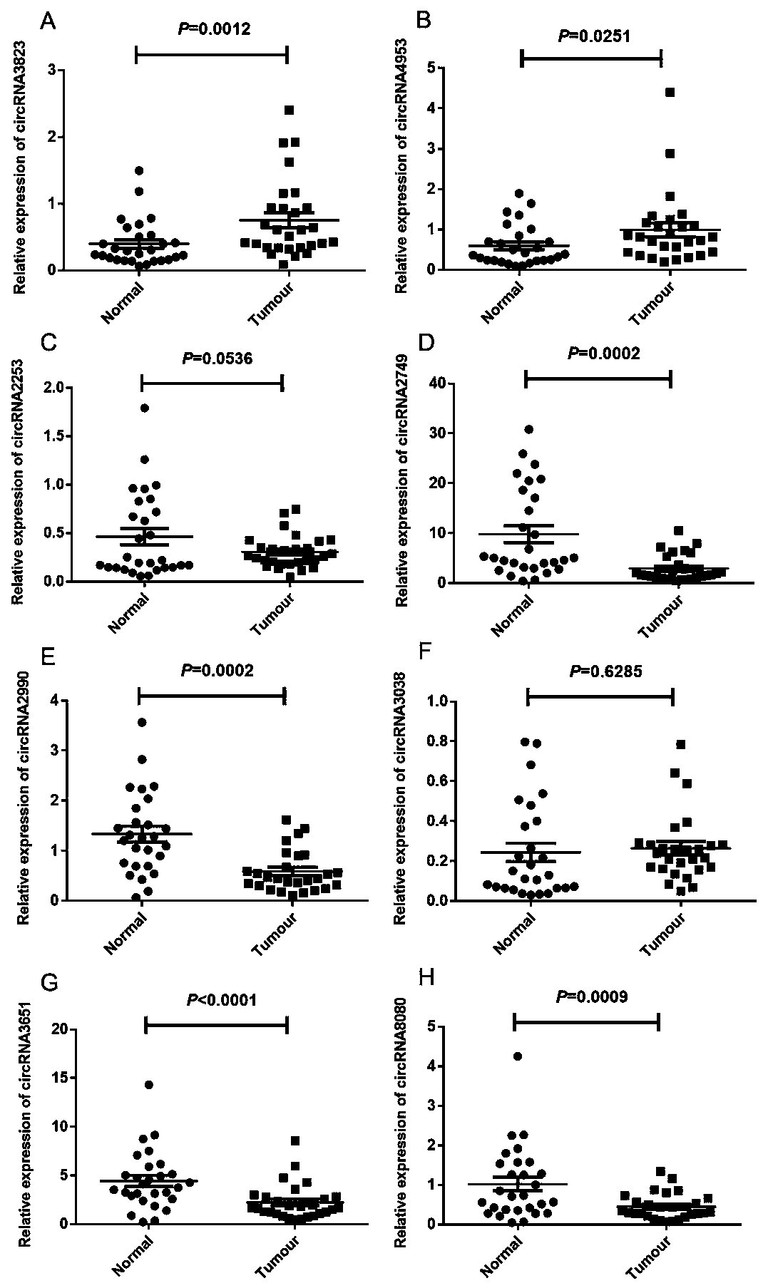 Early CRC (Colorectal Cancer) diagnostic marker circ4953 and application thereof