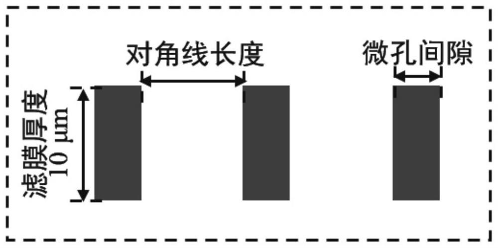 A kind of microporous array filter membrane and its preparation method and application