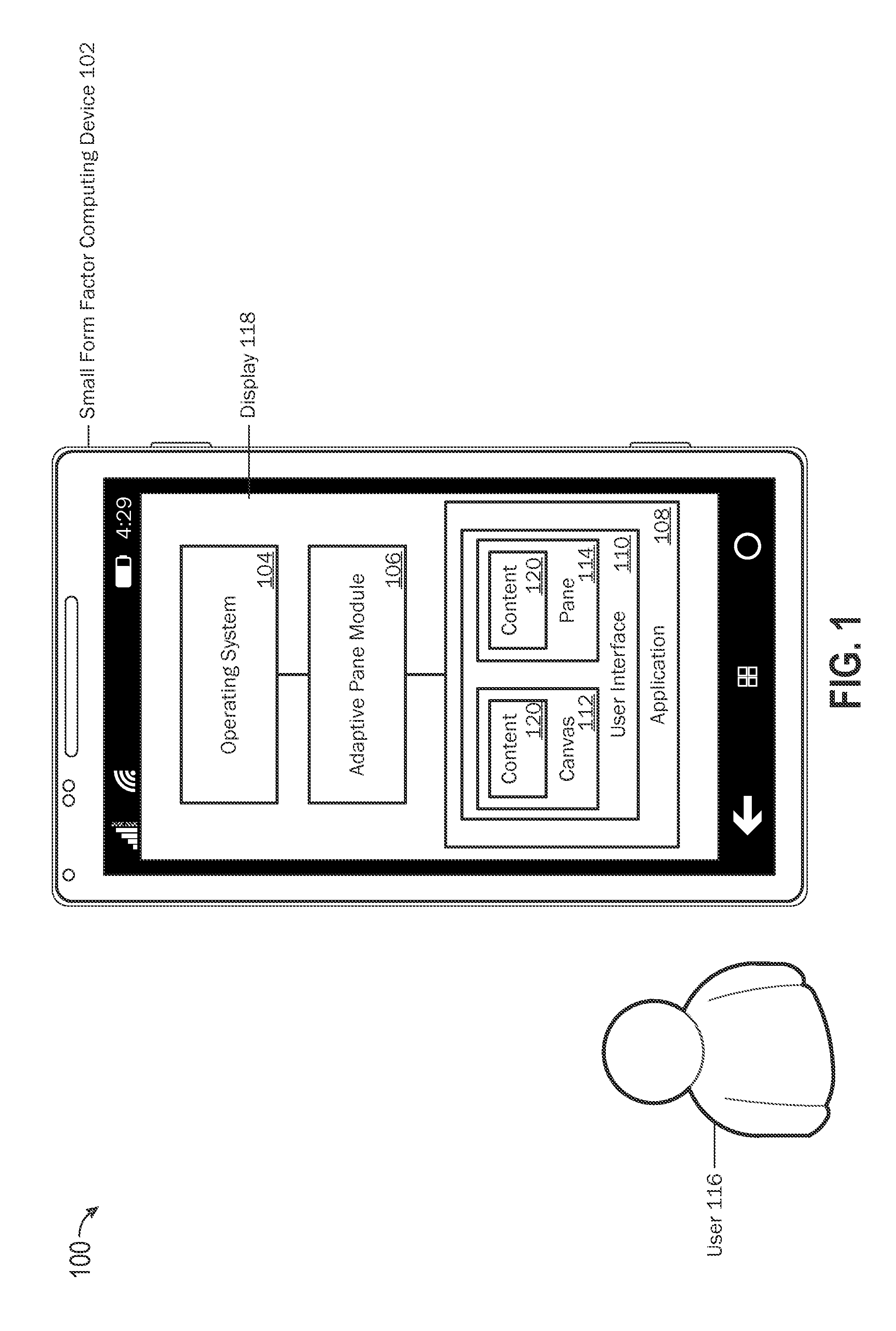 Adaptive user interface pane objects