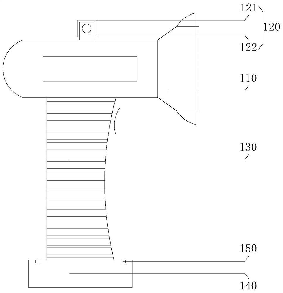 Intelligent code spraying device and using method