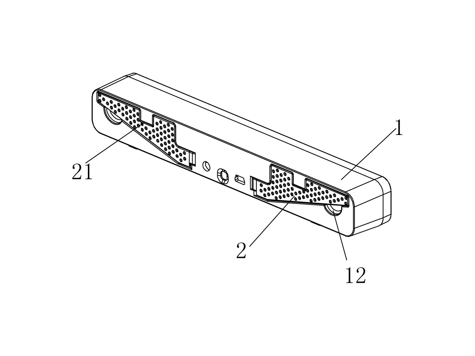 Support structure for flat panel display equipment
