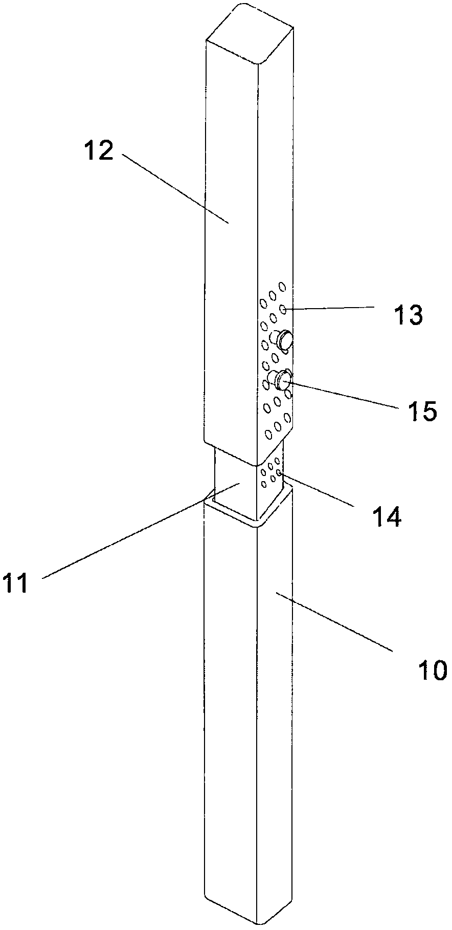 Device for conducting soil around pile destruction test