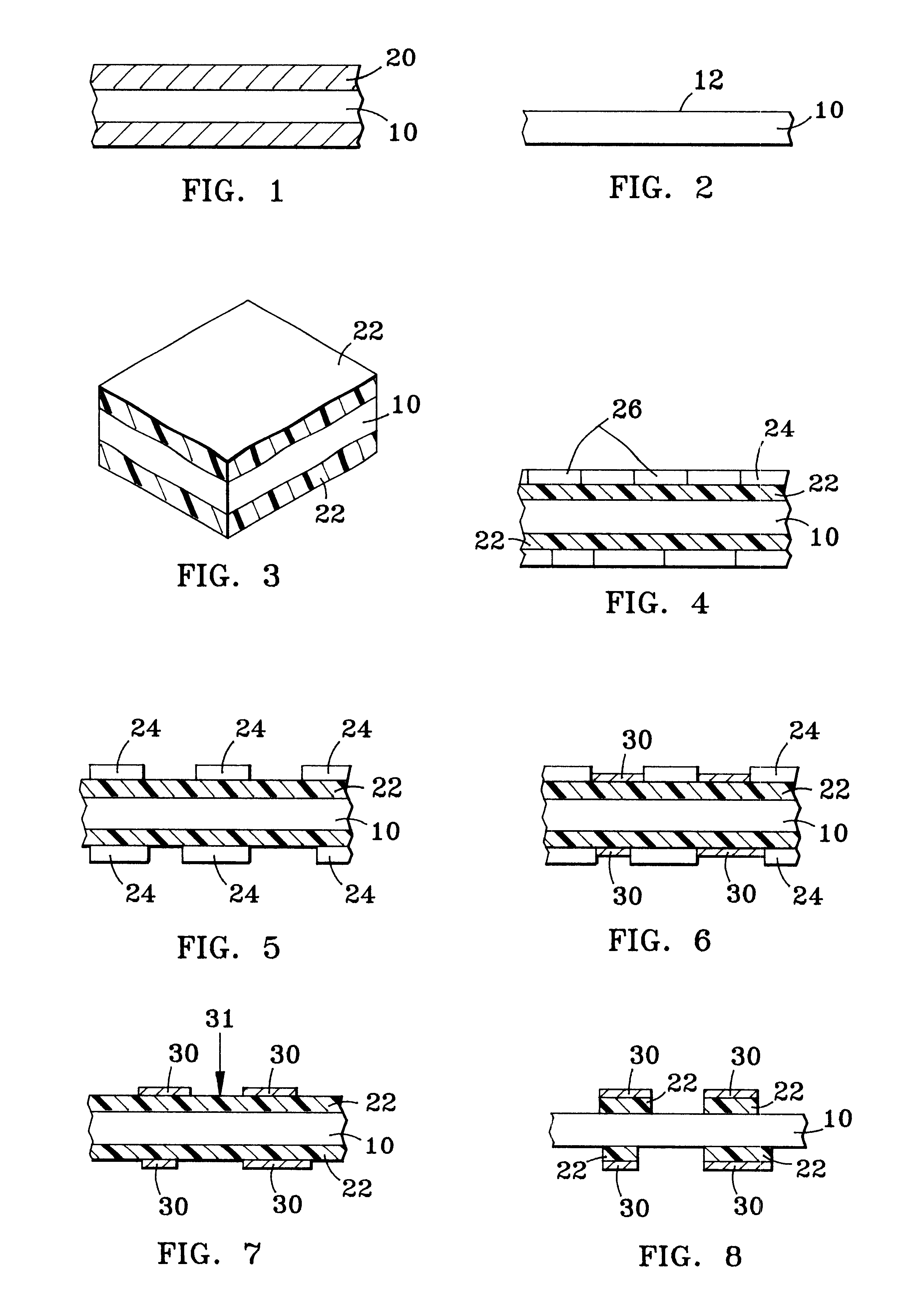 Process for removal of undesirable conductive material on a circuitized substrate and resultant circuitized substrate