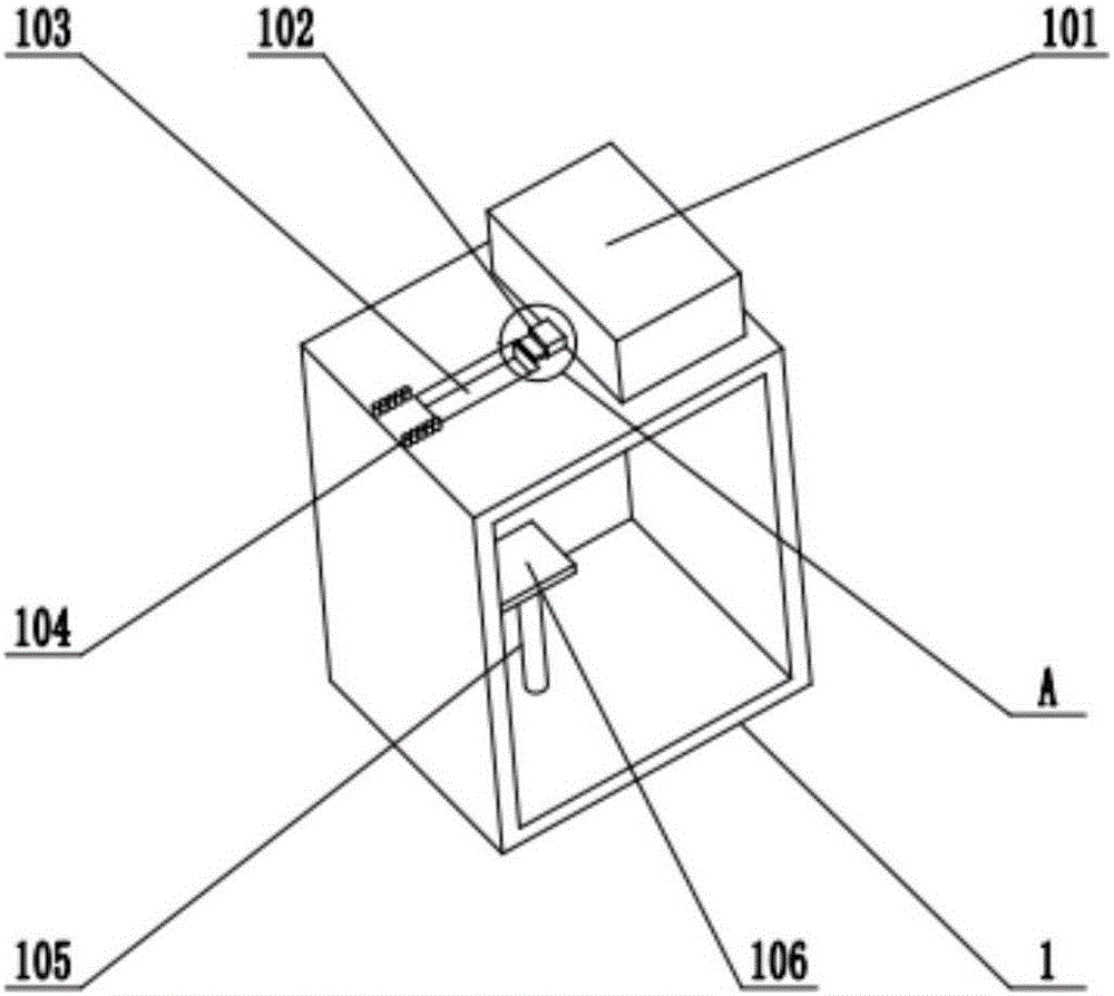 Automatic printing type medical glass slide smearing device