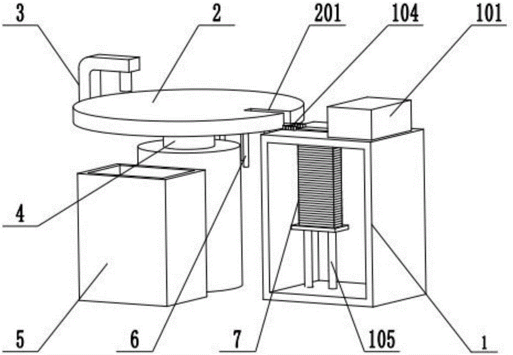 Automatic printing type medical glass slide smearing device