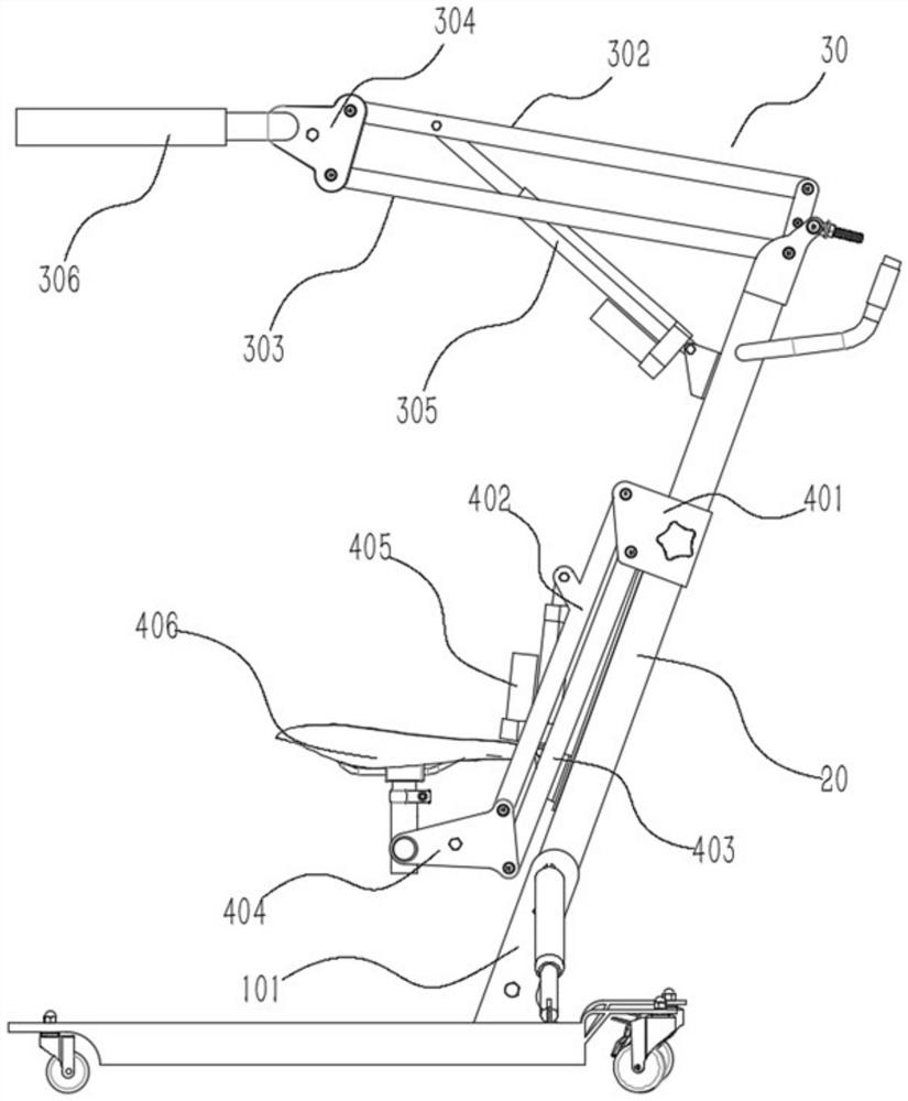Displacement walking aid weight reduction device
