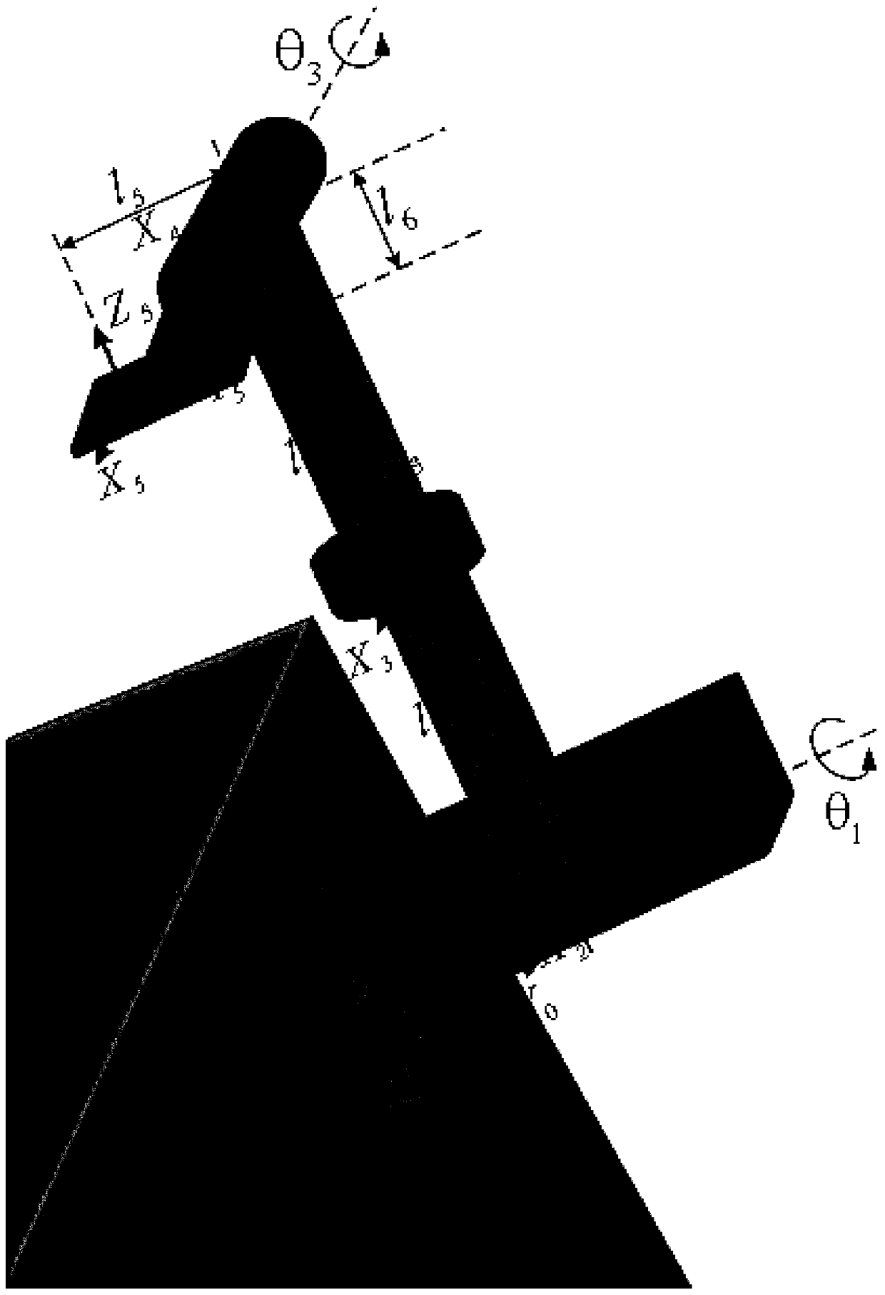 Adjustment method of end pose error of space-borne antenna space extension arm