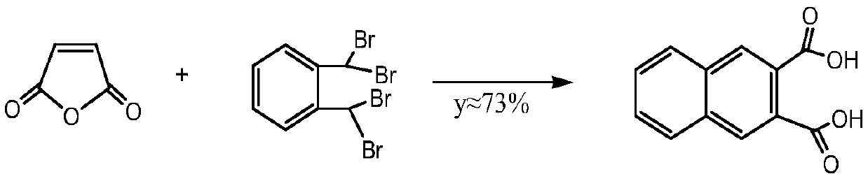 A kind of preparation method of 2,3-naphthalene dicarboxylic acid